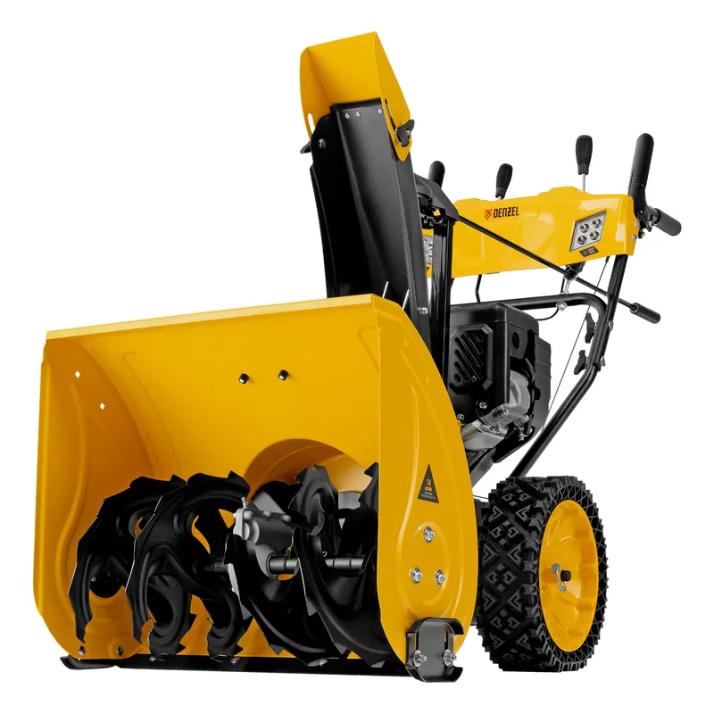 Бензиновая снегоуборочная машина SBM 610S PRO, 212 cc, электростартер, фара, обогрев Denzel
