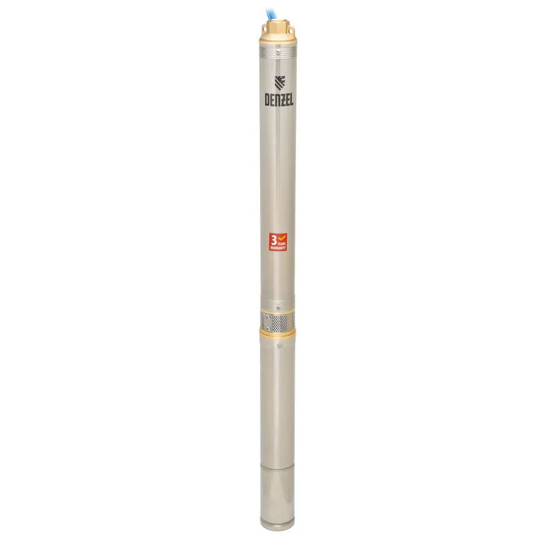 Скважинный насос DWC-3-60, центробежный, диаметр 3", 800 Вт, 3300 л/ч, напор 60 м Denzel