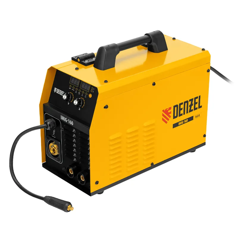 Аппарат инвертор. полуавтомат. cварки IMIG-160 Synergy, 160 А, ПВ 60%, катушка 5 кг Denzel