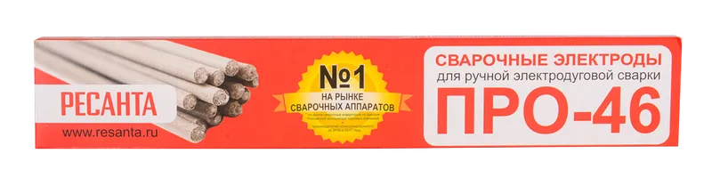 Сварочный электрод Ресанта ПРО-46, Ф2,5 Пачка 1кг