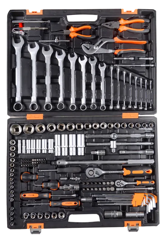 Набор инструментов, 1/2", 1/4", CrV, в кейсе 151 предмет Вихрь