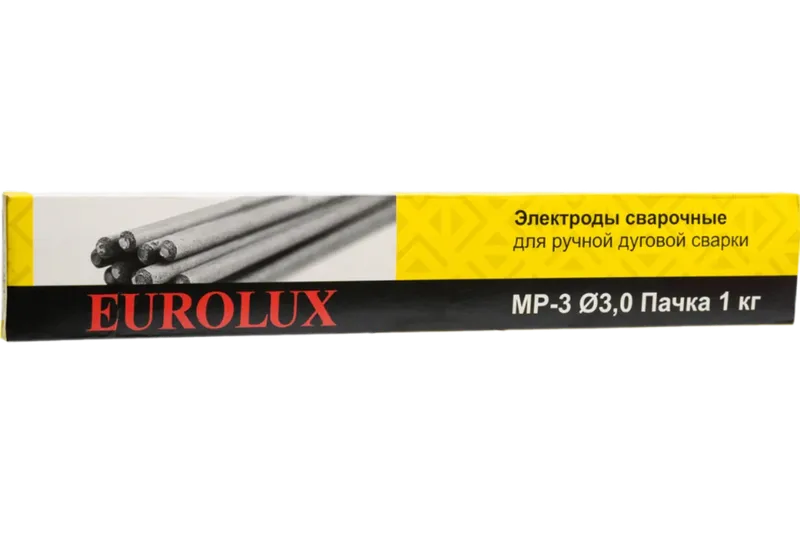 Электрод Eurolux МР-3 Ф3,0 Пачка 1 кг