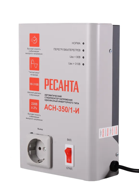 Стабилизатор напряжения АСН-350/1-И Ресанта