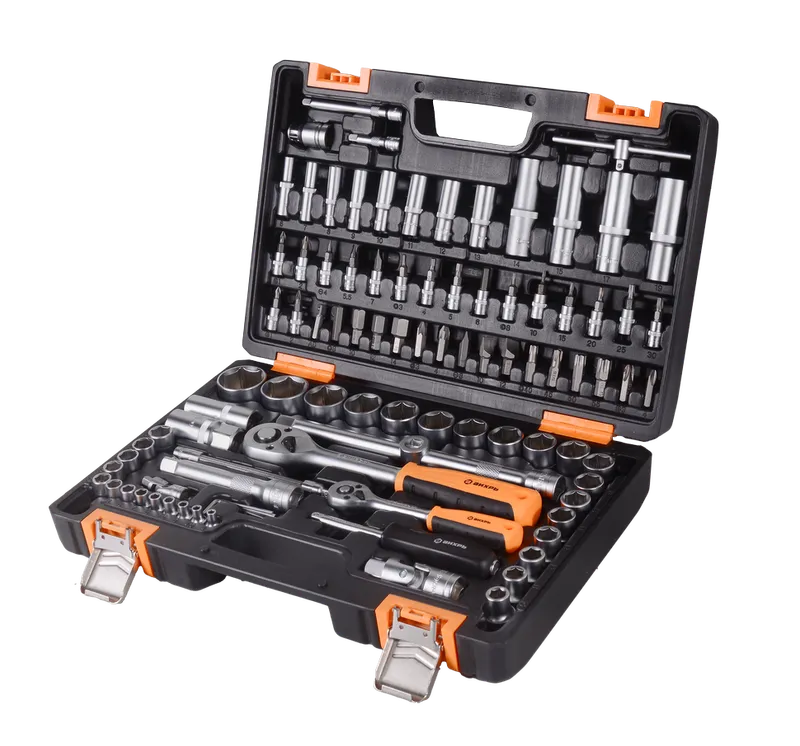 Набор инструментов АВТО, 1/2" , 1/4" , CrV, в кейсе 94 предм Вихрь