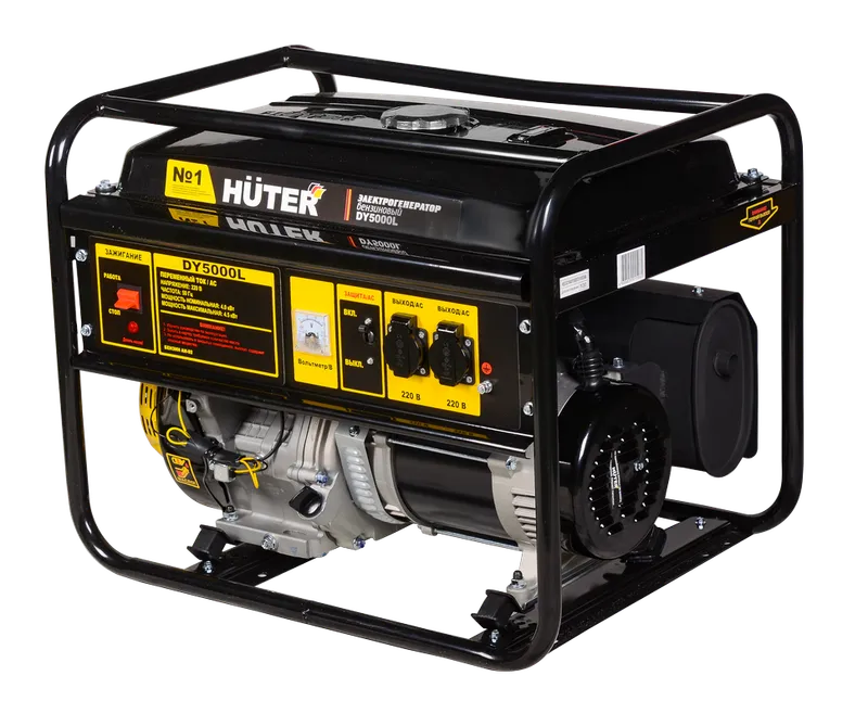 Портативный бензогенератор Huter DY5000L