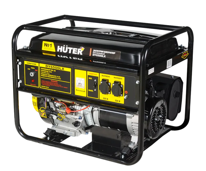Портативный бензогенератор Huter DY6500LX