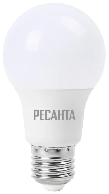 Лампа светодиодная РЕСАНТА LL-R-A60-9W-230-4K-E27