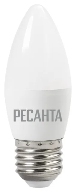 Лампа светодиодная РЕСАНТА LL-R-C37-6W-230-4K-E27