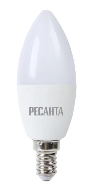 Лампа светодиодная РЕСАНТА LL-R-C37-7W-230-4K-E14