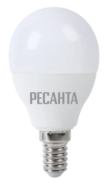 Лампа светодиодная РЕСАНТА LL-R-G45-7W-230-4K-E14
