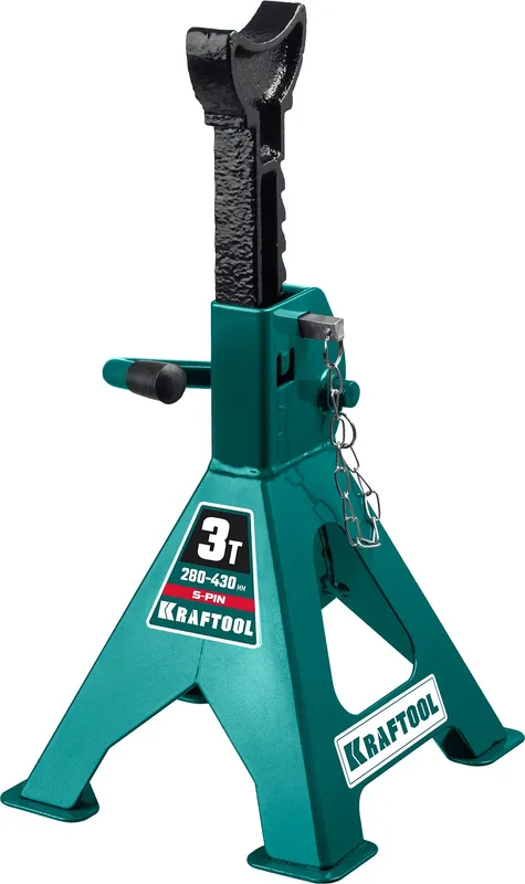 KRAFTOOL S-PIN, 3 т, 290 - 430 мм, усиленная страховочная подставка со штифтом (43465-3)