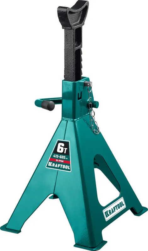 KRAFTOOL S-PIN, 6 т, 390 - 605 мм, усиленная страховочная подставка со штифтом (43465-6)
