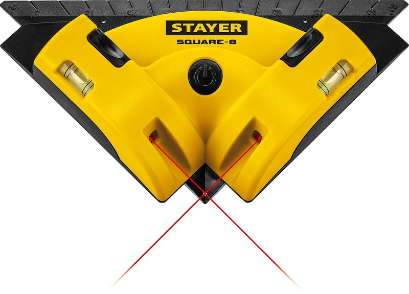 STAYER 8 м, лазерный угольник для кафеля, Professional (34928)