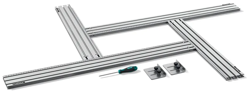 KRAFTOOL KRAFTFLEX MFS-700-1000 мм, 4шт, шаблон фрезерный в комплекте с 2 упорами (32810)